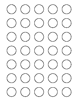 1 Inch Circle Pattern