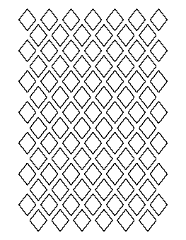 1 Inch Diamond Pattern