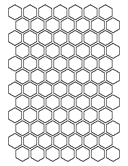 1 Inch Hexagon Pattern