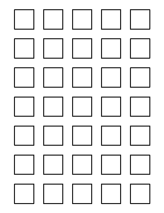 Printable 1 Inch Square Template