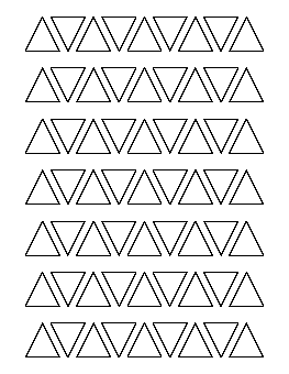 1 Inch Triangle Pattern