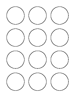 2 Inch Circle Pattern