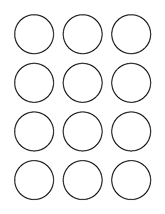 2 Inch Circle Template