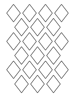 2 Inch Diamond Pattern
