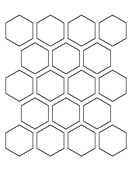 2 Inch Hexagon Pattern