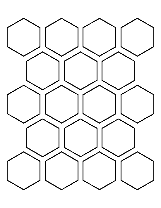 Printable 2 Inch Hexagon Template