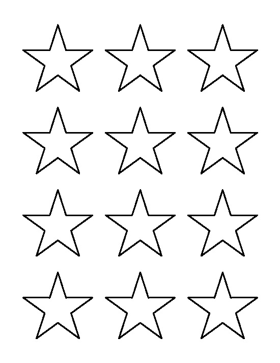 Printable 2 Inch Star Template