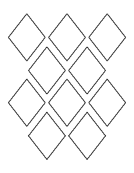 3 Inch Diamond Pattern