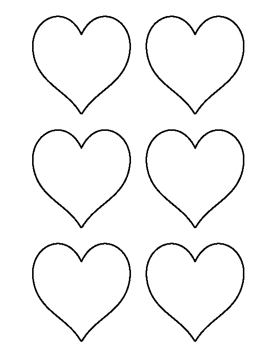 Printable 3 Inch Heart Template