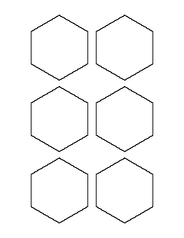 3 Inch Hexagon Pattern