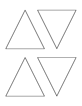 4 Inch Triangle Pattern