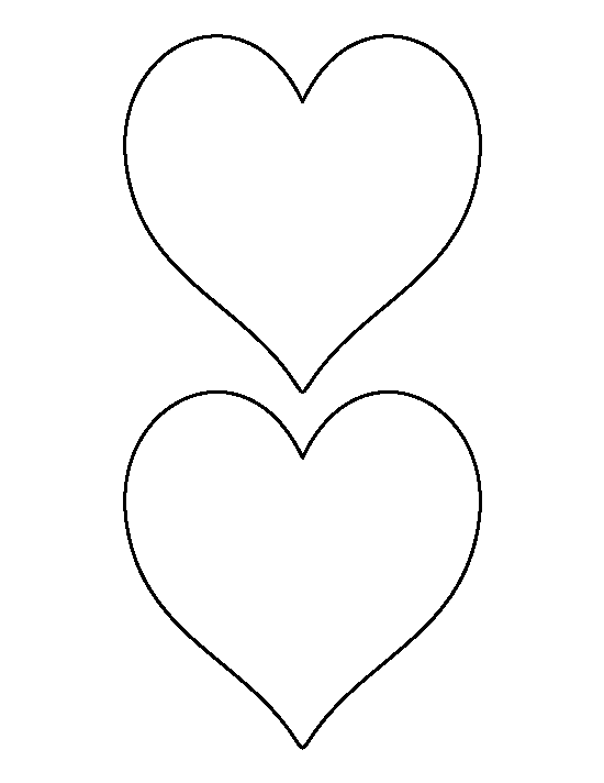 Printable 5 Inch Heart Template