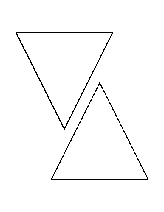 5 Inch Triangle Template