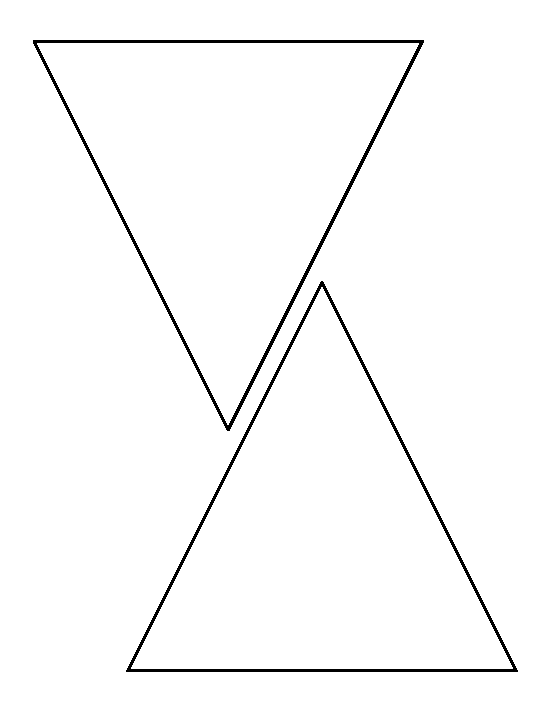 6 Inch Triangle Template