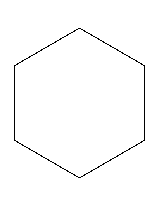 8 Inch Hexagon Template
