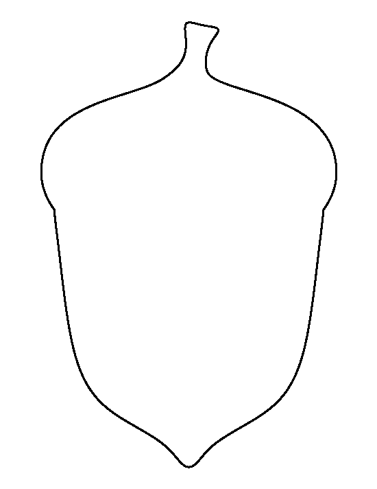 Printable Acorn Template