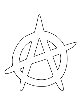 Anarchy Symbol Pattern