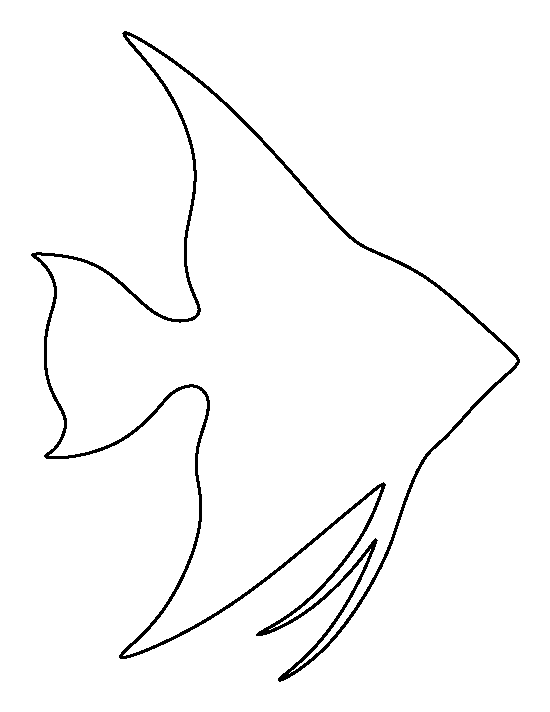 Printable Angelfish Template