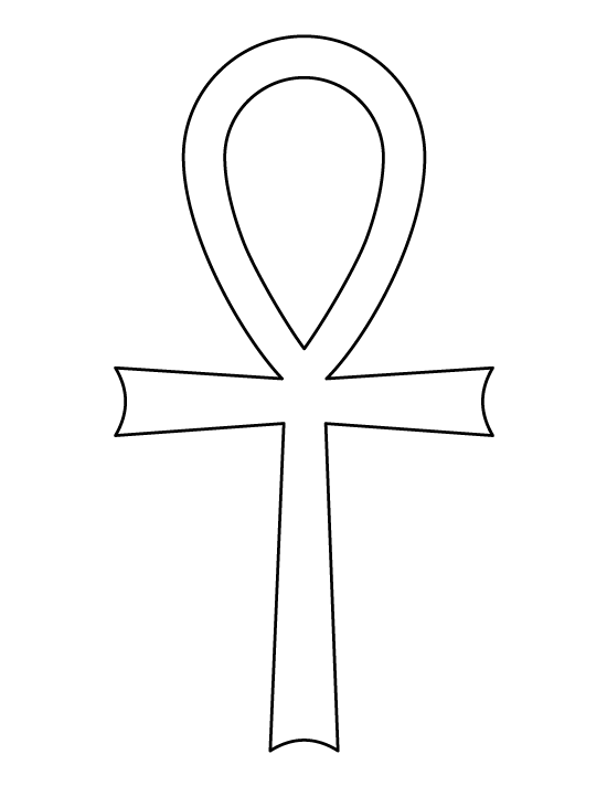 Printable Ankh Template