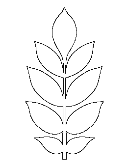 Leaf Template Printable Free from patternuniverse.com