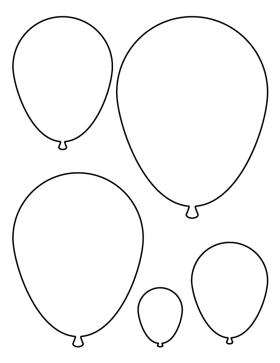 Printable Balloons Template