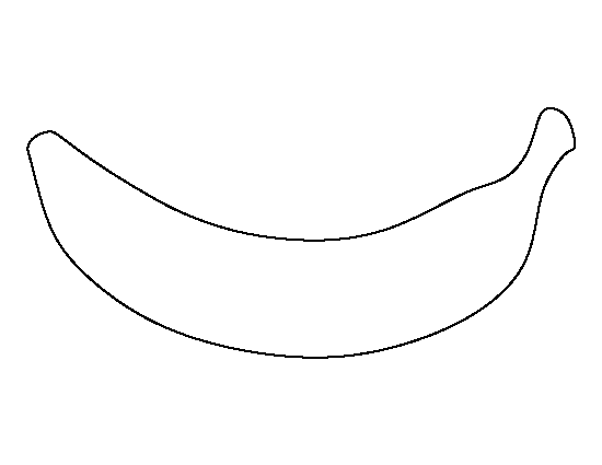 Banana Template Printable Printable Templates