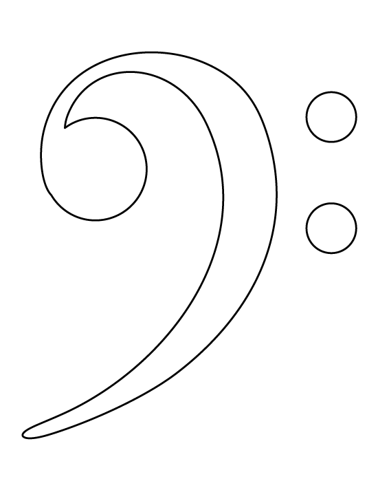 Bass Clef Template