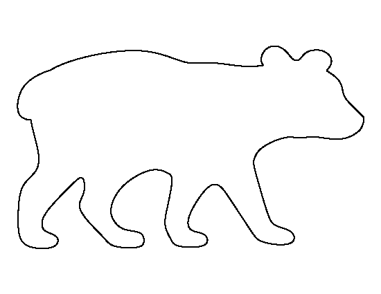 Bear Cub Template