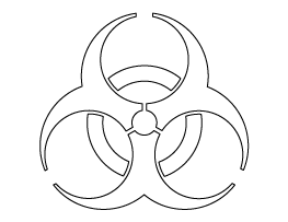 Biohazard Symbol Pattern