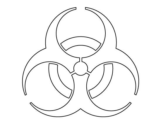 Biohazard Symbol Template