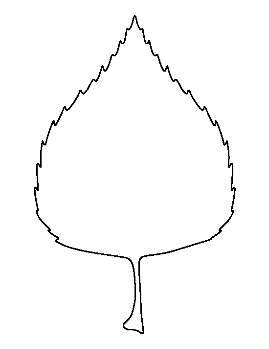Birch Leaf Template