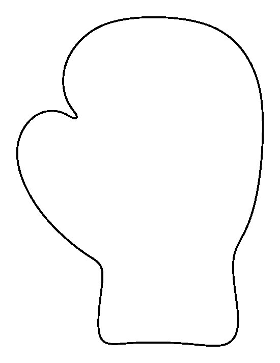 Boxing Glove Template