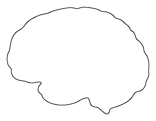 Printable Brain Template