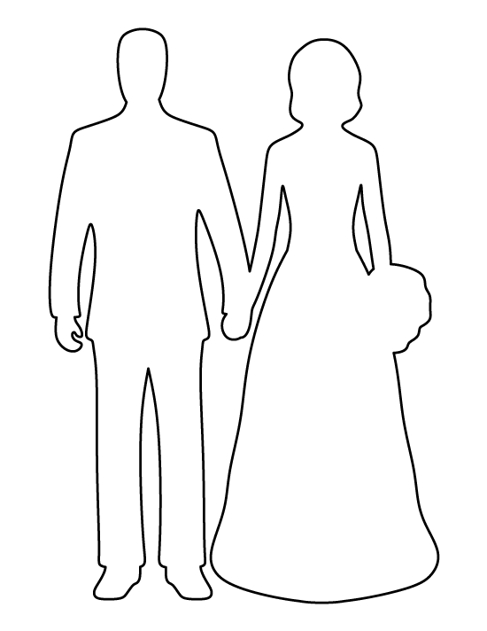 Bride and Groom Template