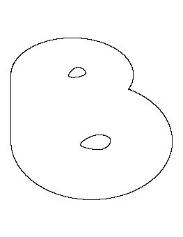 Bubble Letter B Pattern
