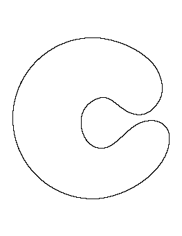Bubble Letter C Pattern