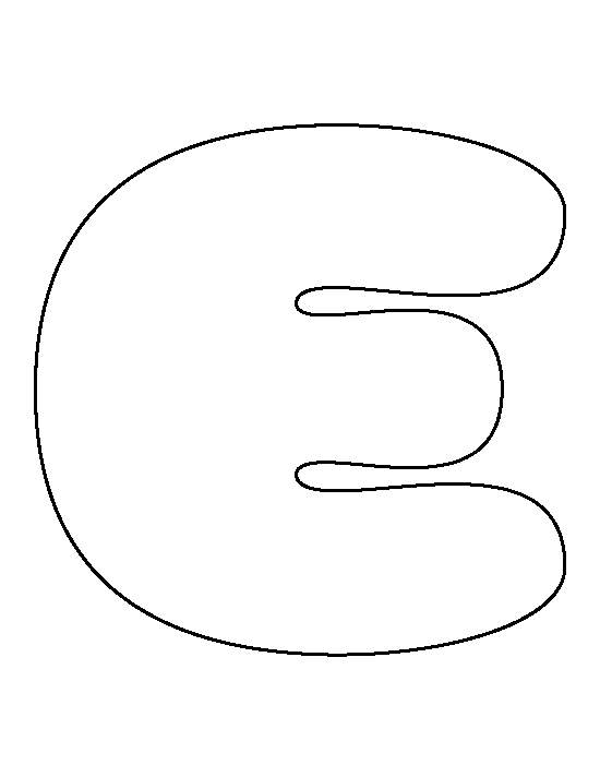 e bubble letters