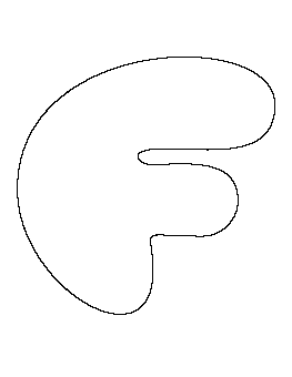 Bubble Letter F Pattern