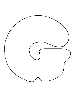 Bubble Letter G Pattern