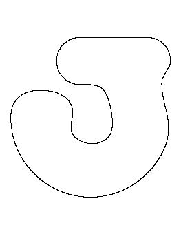 Bubble Letter J Pattern