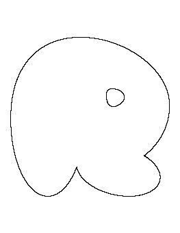 Bubble Letter R Pattern