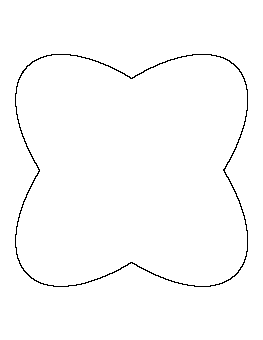 Bubble Letter X Pattern