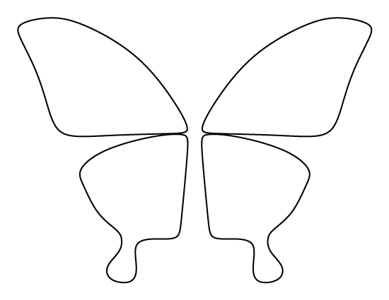 Butterfly Wings Template