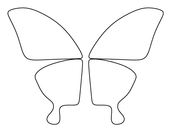 Printable Butterfly Wings Template