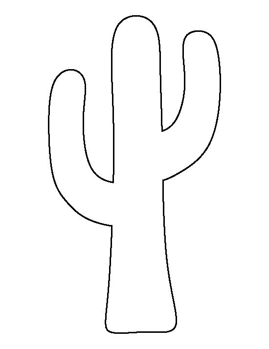 Printable Cactus Template