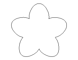 flower cut out template