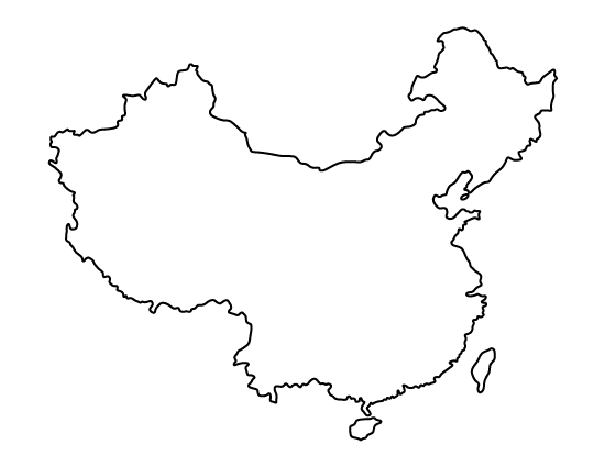 Printable China Template