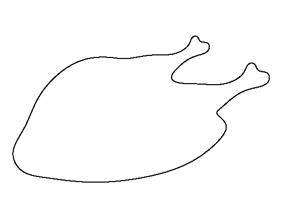 Cooked Turkey Template