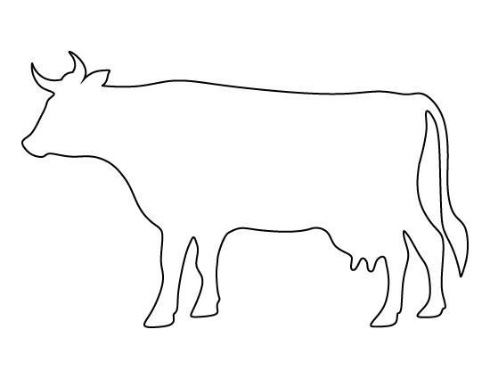 Download Printable Cow Template