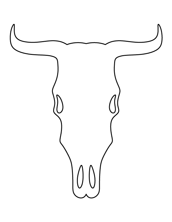 Cow Skull Template